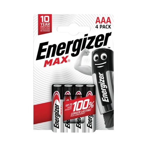 4x AAA alkalická batéria / LR03 Energizer MAX