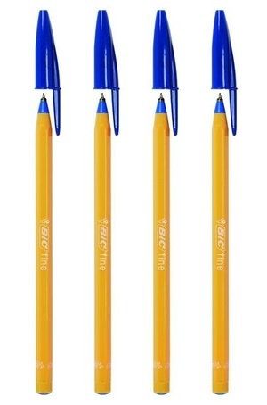 ORANŽOVÝ JEMNÝ BIC MODRÝ GUĽOVÝ BOD