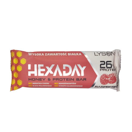 Malinová proteínová tyčinka HEXADAY