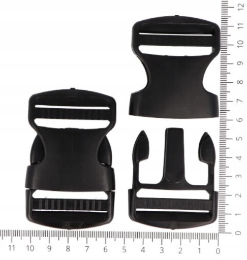 Plastová spona na opasok 4cm 40mm - 6 ks
