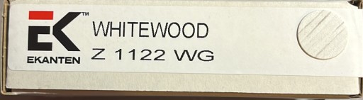 Zástrčka Egger Ekanten Whitewood 1122 WG