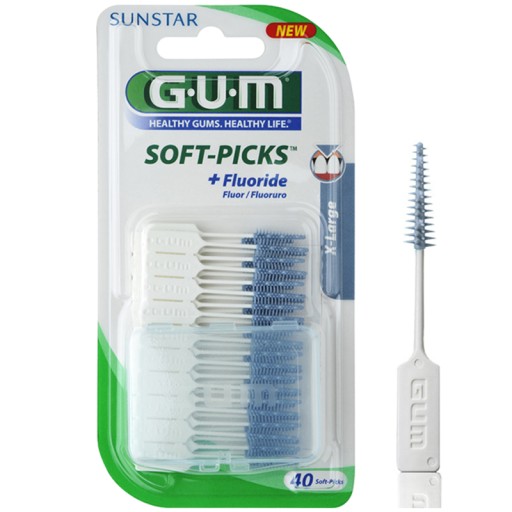 GUM medzizubné kefky, čističe, stierače x40