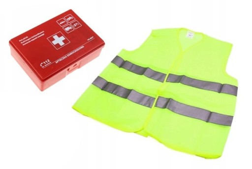Výstražná vesta lekárnička pre SET do auta
