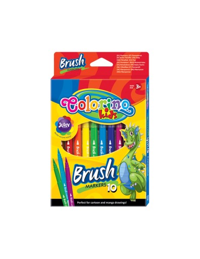 Colorino Kids štetcové popisovače 10 farieb