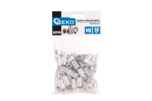 Sada hliníkových nitovacích matíc M8 50ks (60)