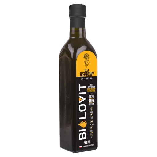 Za studena lisovaný repkový olej Bilovit 500 ml