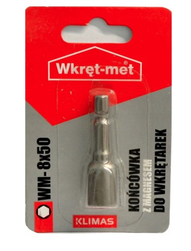 MAGNETICKÝ HROT 8 mm ZÁSUVKA PRE FARMÁROV 8x50 mm KLIMAS WKRĘT-MET