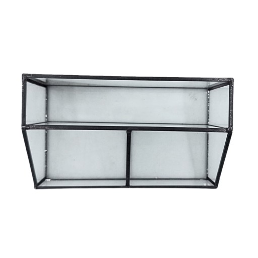 ORGANIZÁTOR NA SKLENENÝ STOL KOZMETIKA ELEGANTNÁ BOX NA NÁRADIE ČIERNA DARČEK