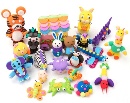 SADA FOAM PLASTIC CLAY POLYMER CLAY 4 ks + nože