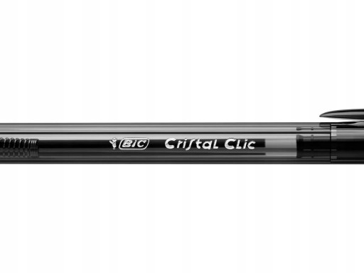 PERÁ 4 ks ČIERNA 1mm BIC CRISTAL CLIC