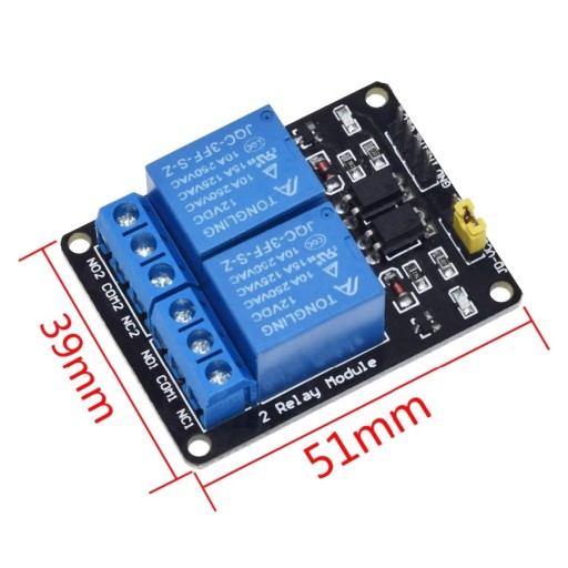 623 2 kanálový 12V 10A modul relé Arduino