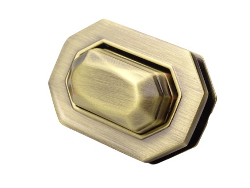 Zapínanie na zips na tašku 42/28 mm staré zlato