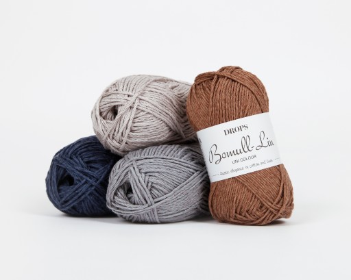 Priadza Drops Bomull Lin 15 Light Grey