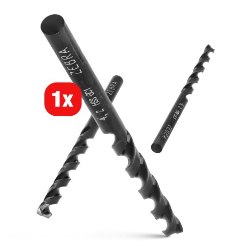 HSS ZEBRA KOV Vŕtačka DIN 338 4,2 mm WURTH do ocele Liatina ŠPIRÁLA