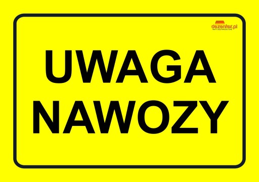 Nie 11 POZOR VÝSTRAŽNÁ TABUĽA PRE HNOJIVÁ