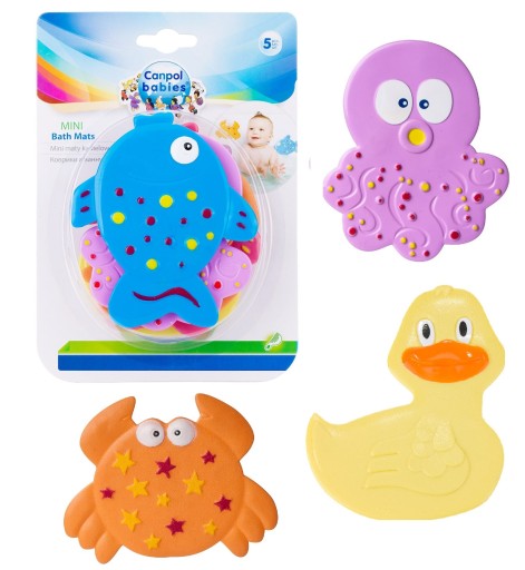 Canpol Babies mini podložka do kúpeľa 5 kusov