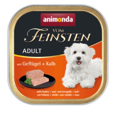 ANIMONDA Vom Feinsten Classic vlhké krmivo pre psov z hydiny a teľacieho mäsa 150g