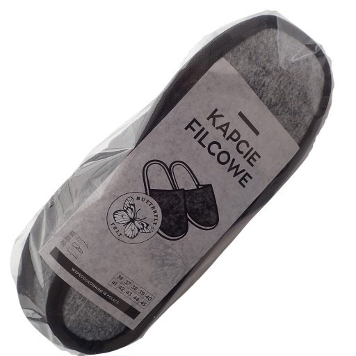 FILTOVÉ hotelové SPA papuče, hygroskopické vlastnosti, veľkosti 36 až 44