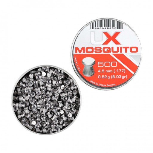 4,5 mm UMAREX pelety proti komárom, ploché, 500 ks.