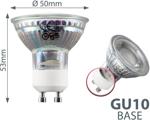 GU10 LED ŽIAROVKA - 5W 400lm | VYHRIEVANIE SKLA 3000K