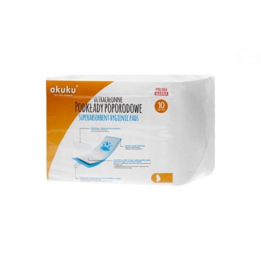 akuku A0369 PÓRODNÉ VLOŽKY SUPER ABSORPČNÉ VLOŽKY 10 ks.