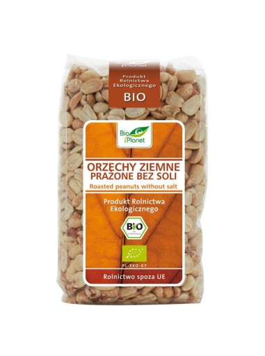 ARAŠIDY PRAŽENÉ BEZ SOLI, BIO, 350 g - BIO P