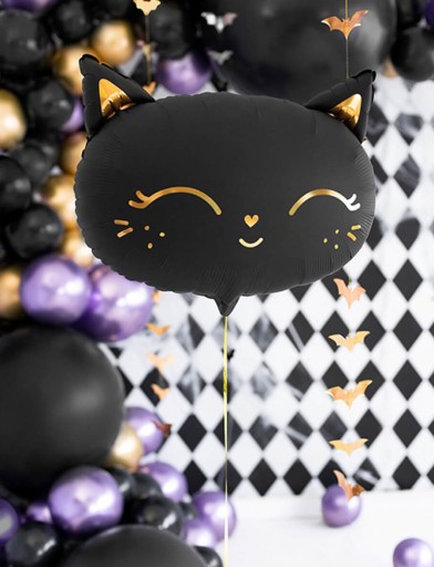 Fóliový balón Black Cat Kitten 48x36 cm Halloween