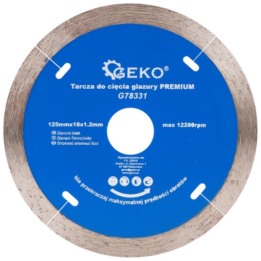 Kotúč na rezanie dlaždíc 125mmx10x1,2mm PREMIUM GE