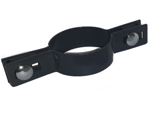 Priechodná svorka pre kruhový stĺpik, Ø 48 mm, pre panel Ø 3 mm, antracit