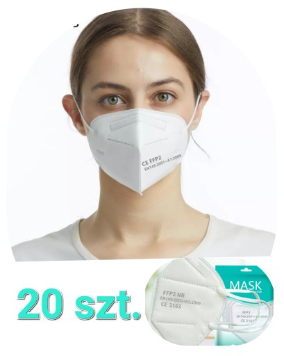 20x FFP2 MASKA OPÄTOVNE POUŽITEĽNÉ OCHRANNÉ MASKY KN95