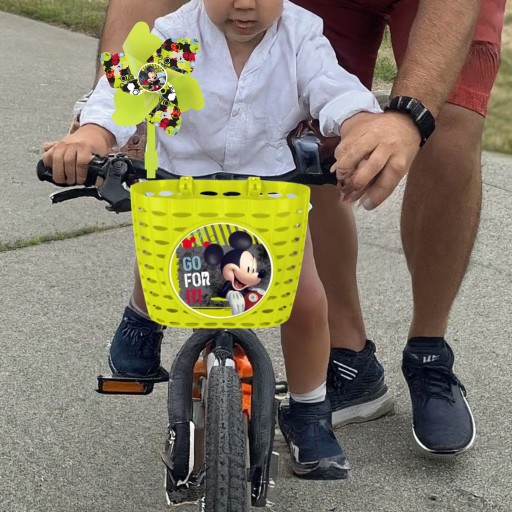BICYKEL, KOLOBEŽKA ČEPOVÉ KOLESO MICKEY MOUSE CYKLISTICKÉ PRÍSLUŠENSTVO