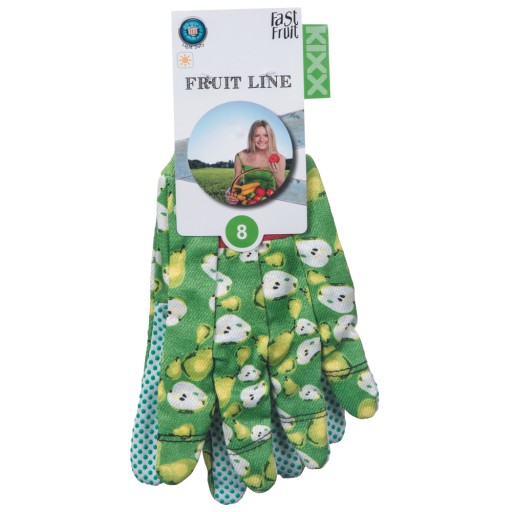 DÁMSKE pracovné rukavice STRONG záhradné rukavice PROTIŠMYKOVÉ FAST Fruit, veľkosť 8