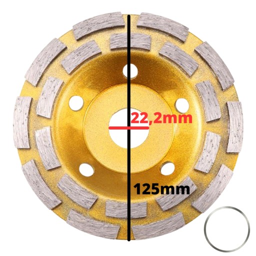 BRÚSNY KOTÚČ NA ŽULOVOU KOCKU 125mm