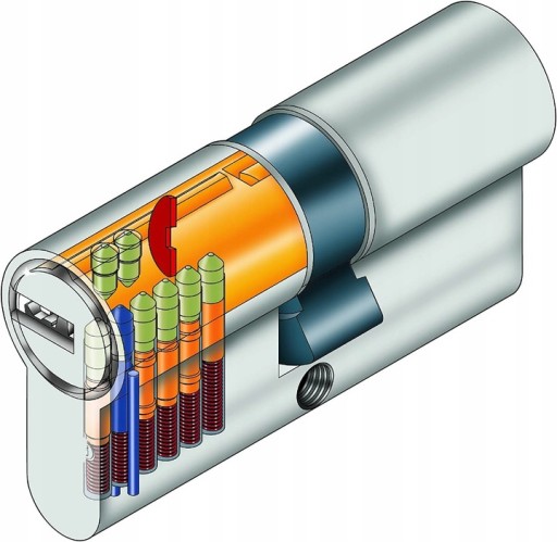 CYLINDER DVERE 30/30 5 KĽÚČOV, MOSADZNÝ, ZADARMO