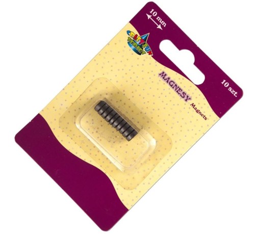 MAGNETY okrúhle ČIERNA 10MM 10KS, TITANUM