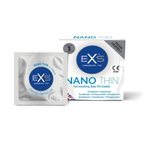EXS Nano Thin ultratenké kondómy 3 ks.