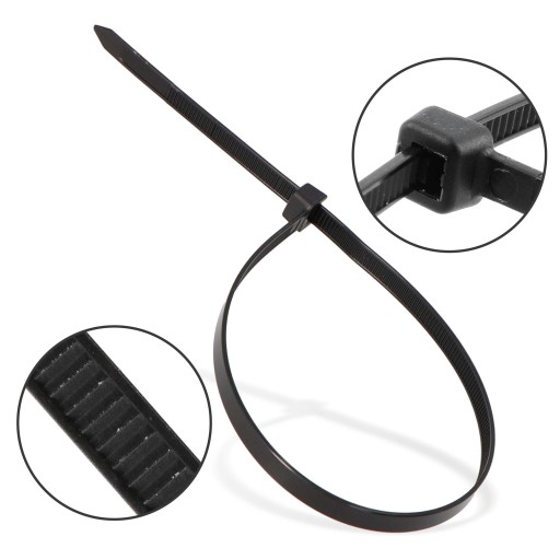 10x sťahovacie pásky Káblové pásky Zipsy 8,8 x 450 mm Silné UV sťahovacie pásky
