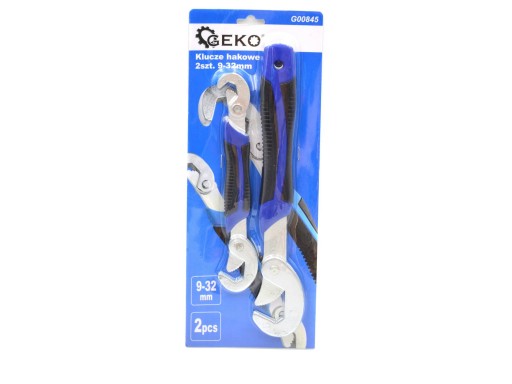 Hákové kľúče 2 ks. 9-32mm GEKO G00845