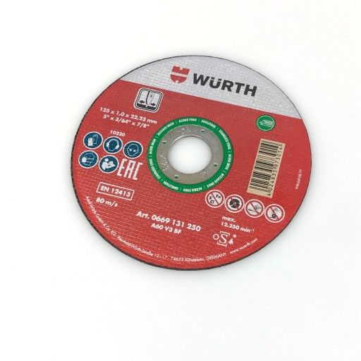 WURTH KOV/OCEL REZNÉ KOTÚČE A2 125x1