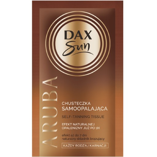Dax Sun Aruba Samoopaľovací obrúsok Prirodzený efekt opálenia pokožky