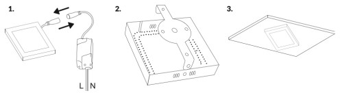 Prisadené svietidlo Štvorcové stropné LED svietidlo 12W Koridorové svietidlo 4000K Neutrál