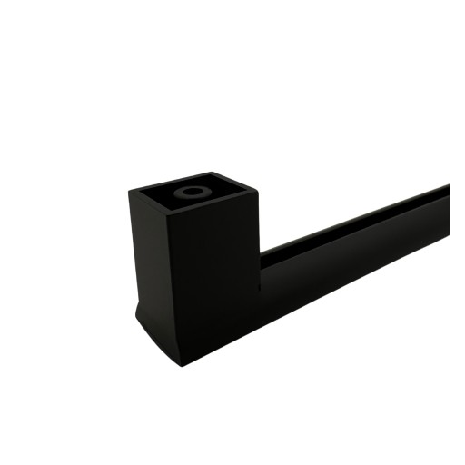 Nábytková úchytka, matná čierna, 160mm, montážne skrutky KCL L-180