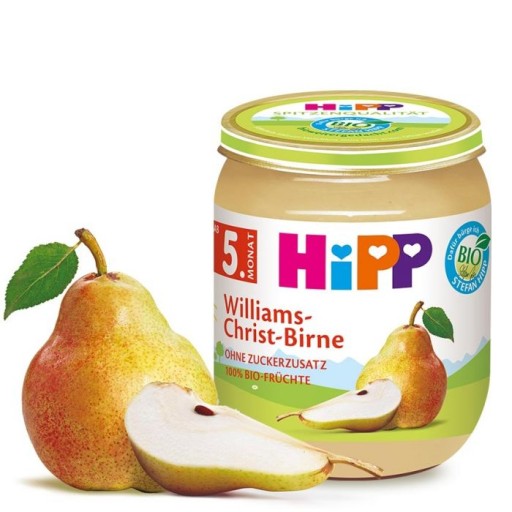 HIPP BIO Willams Christ Hruška ovocné pyré 100% 125g 5m