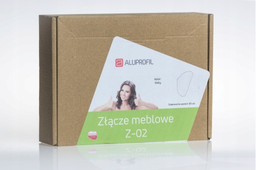 Nábytkový uholník Z-02 biely (balenie 4 ks)