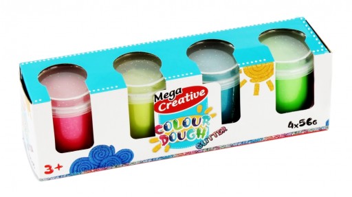 CAKE-MASS 4 FARBY CAKE-PLASTIC LINE GLITTER