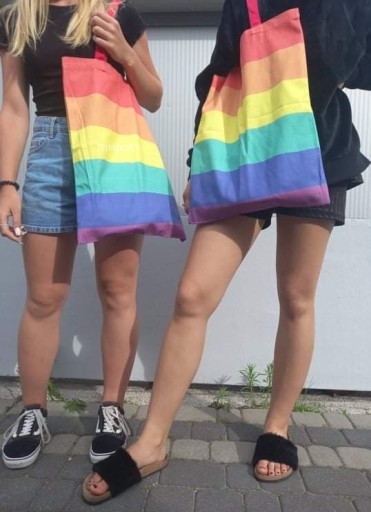 BAVLNA Dúhová PRIDE LGBT XXL TAŠKA Shopper