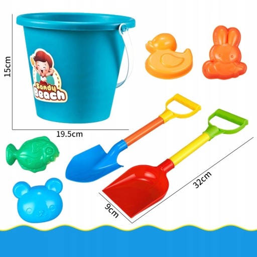 SAND SET BEACH SANDBOX HRAČKY VEDROK