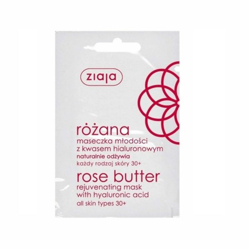 ZIAJA maska s kyselinou hyalurónovou Rose Petals 7ml