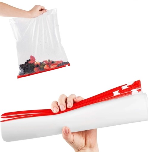 HRUBÉ VRECKÁ TAŠKY SO Zipsom 250x180 na potraviny 25x18