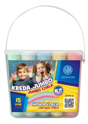 FAREBNÁ JUMBO ROAD CHALK 15 ks ASTRA